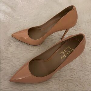 Nicole Miller Women's Nude Patent Heels